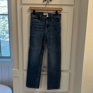 Frame Le High Straight Dark Blue Straight-Leg Jeans